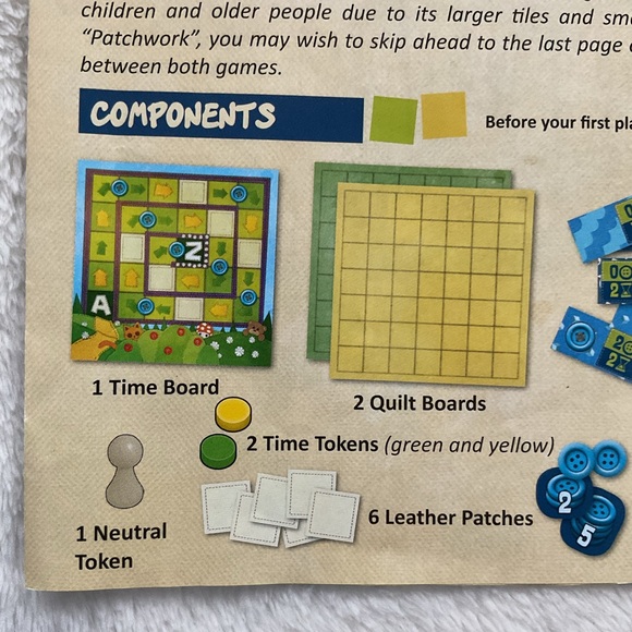 Patchwork Express Two-Player Quilting Strategy Board Game - Picture 11 of 12